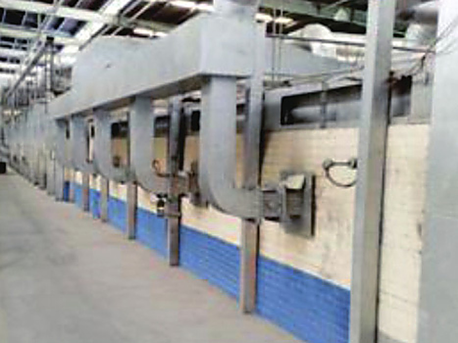 98 m tunnel kiln at the Zhejiang Shengao Refractory production base