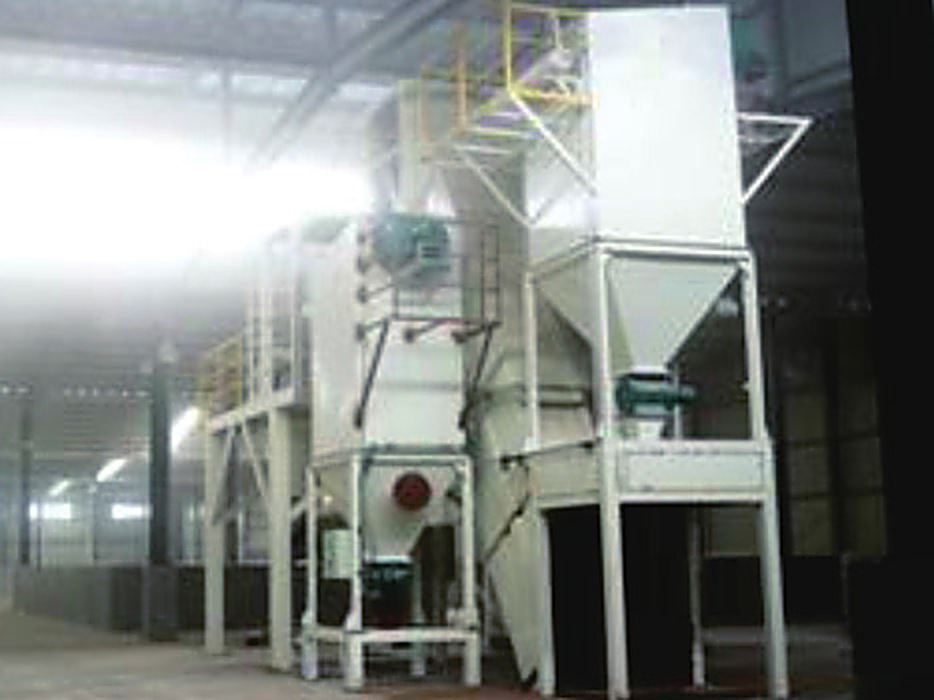 Crushing production line at the Zhejiang Shengao Refractory production base